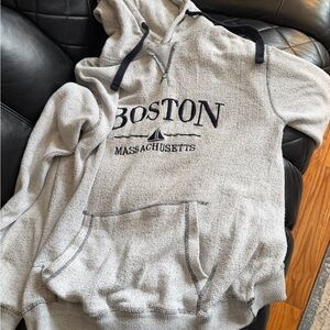 Boston Gray Hoodie